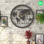 40CM Openwork 2D Metal Wall Clock - Euroselle
