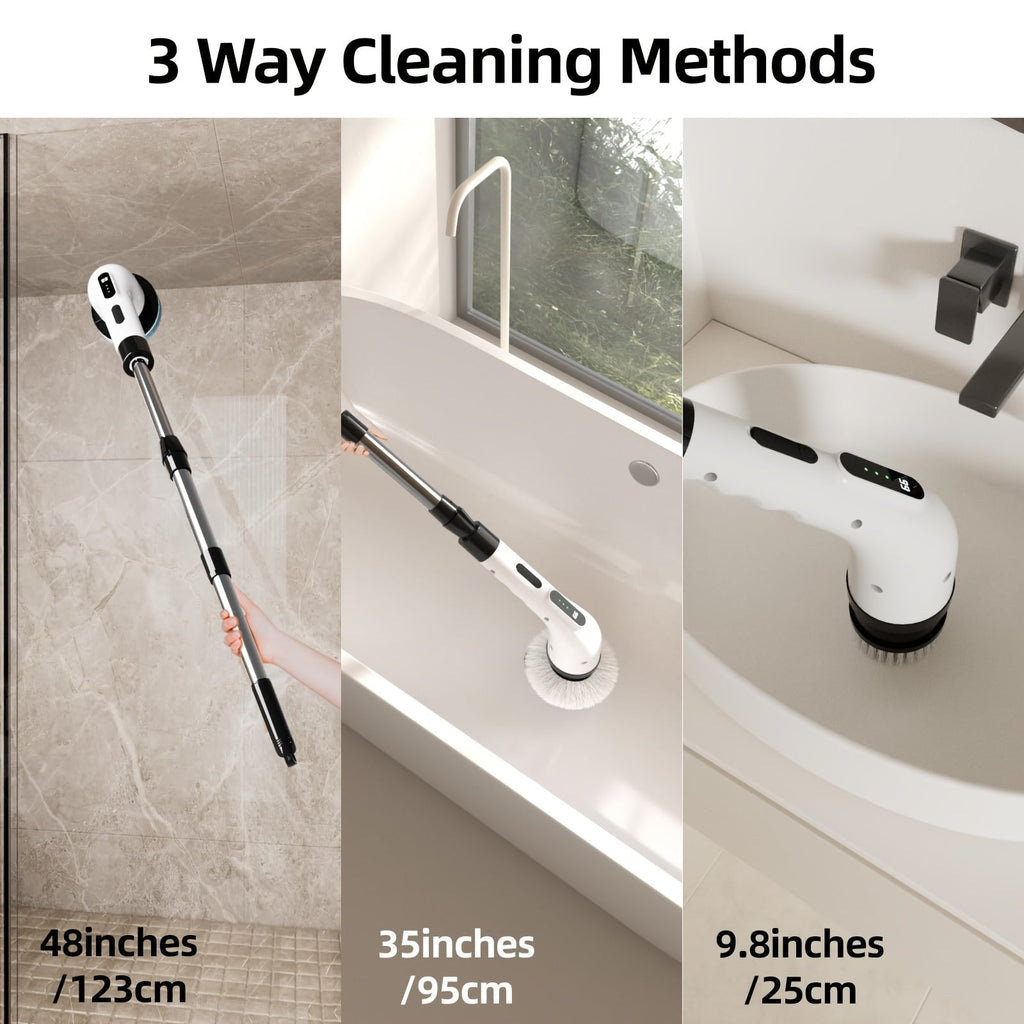 9-in-1 Multifunctional Electric Cleaning Brush Set for Home & Car - Euroselle