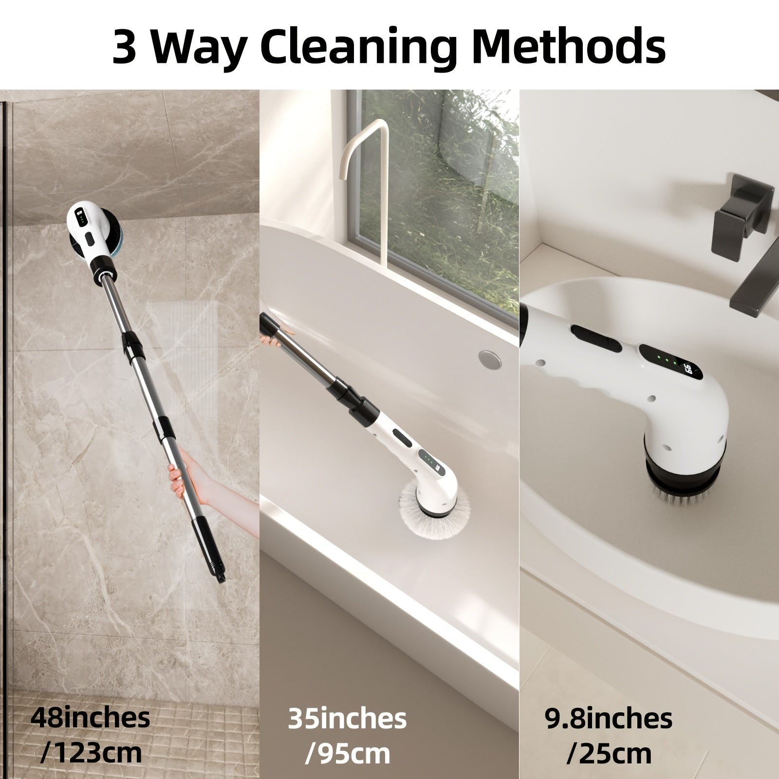 9-in-1 Multifunctional Electric Cleaning Brush Set for Home & Car - Euroselle