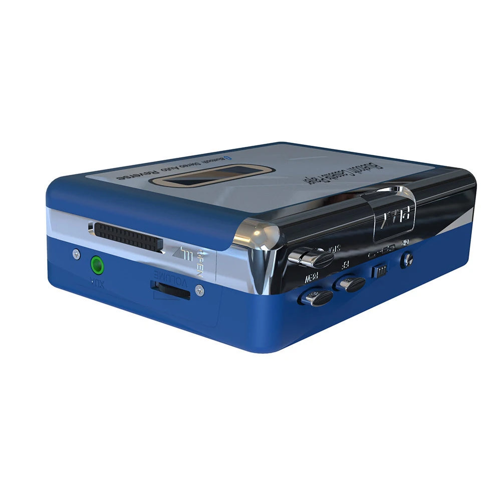 Portable Bluetooth Cassette Player — Auto-Reverse Tape Deck