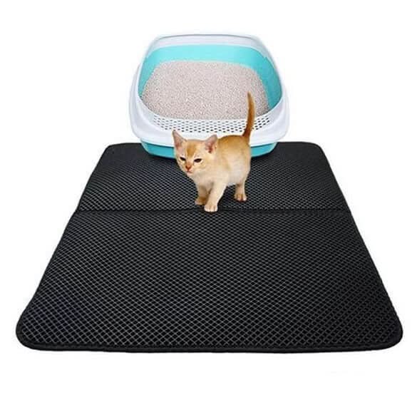 Tapis étanche pour litière PawGuard — Protection de sol antidérapante