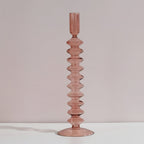 Minimalist Glass Candle Holder Vase Decorative Art Piece - Euroselle