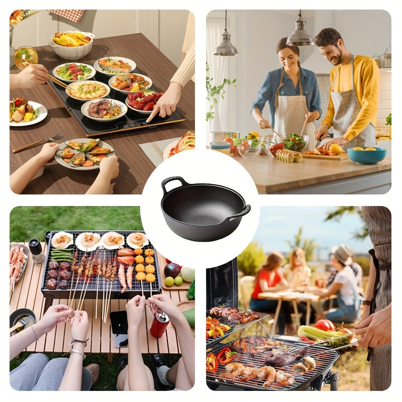 Poêle en fonte compacte pour une chaleur uniforme et la cuisine en plein air - Euroselle