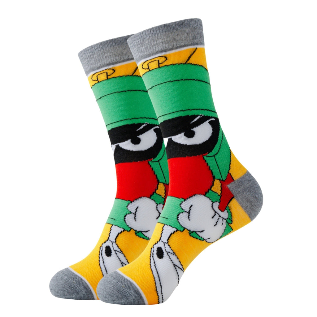 Unisex Ankle Socks 20-Pack Polyester Spandex Blend Multicolor Cartoon Designs Low-Cut Athletic Crew for Sneakers Running Daily Wear Men Wome