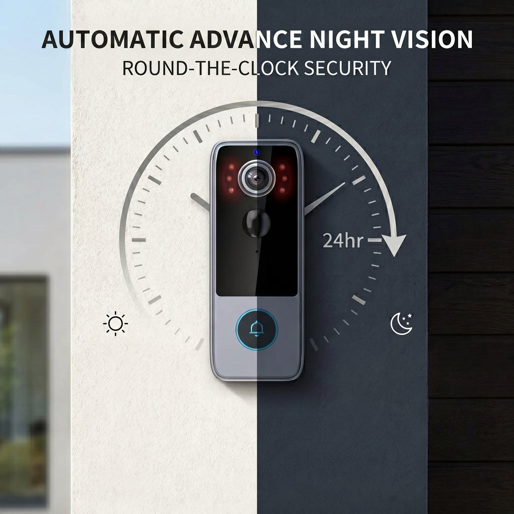 Wireless Video Doorbell — HD Camera, Two-Way Talk & Motion Alerts