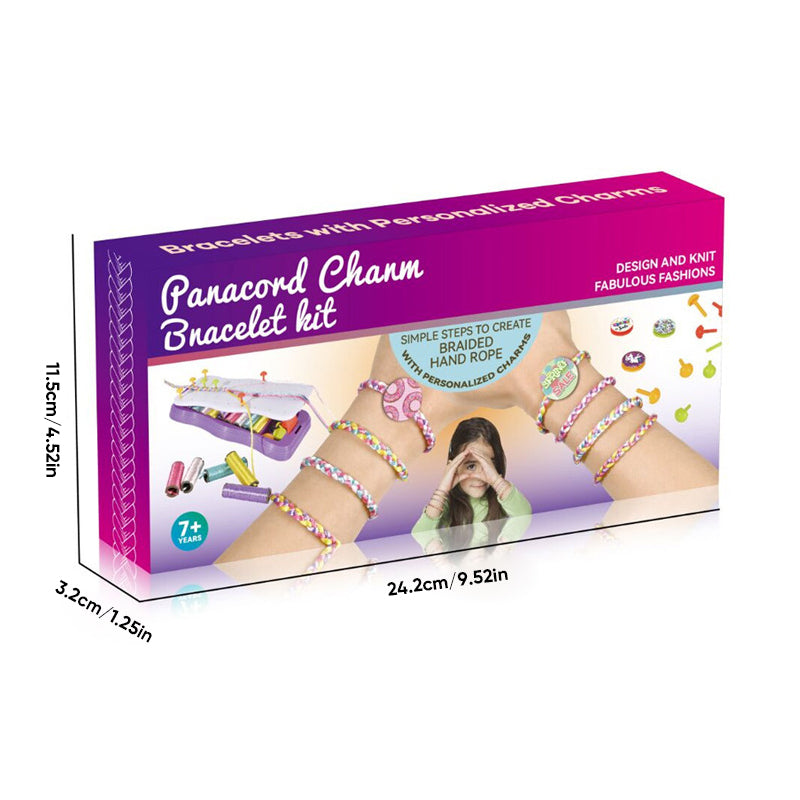 Kit de telar para pulseras de la amistad para niños — Set creativo de tejido artesanal
