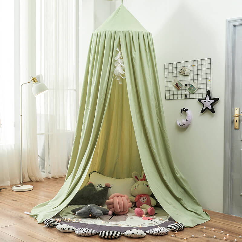 Skir hängande tältgardin för barn — mysig mörkläggningsgardin