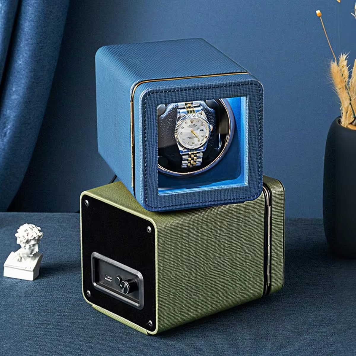 Caricaorologi singolo — 5 modalità di rotazione, display LED, motore silenzioso