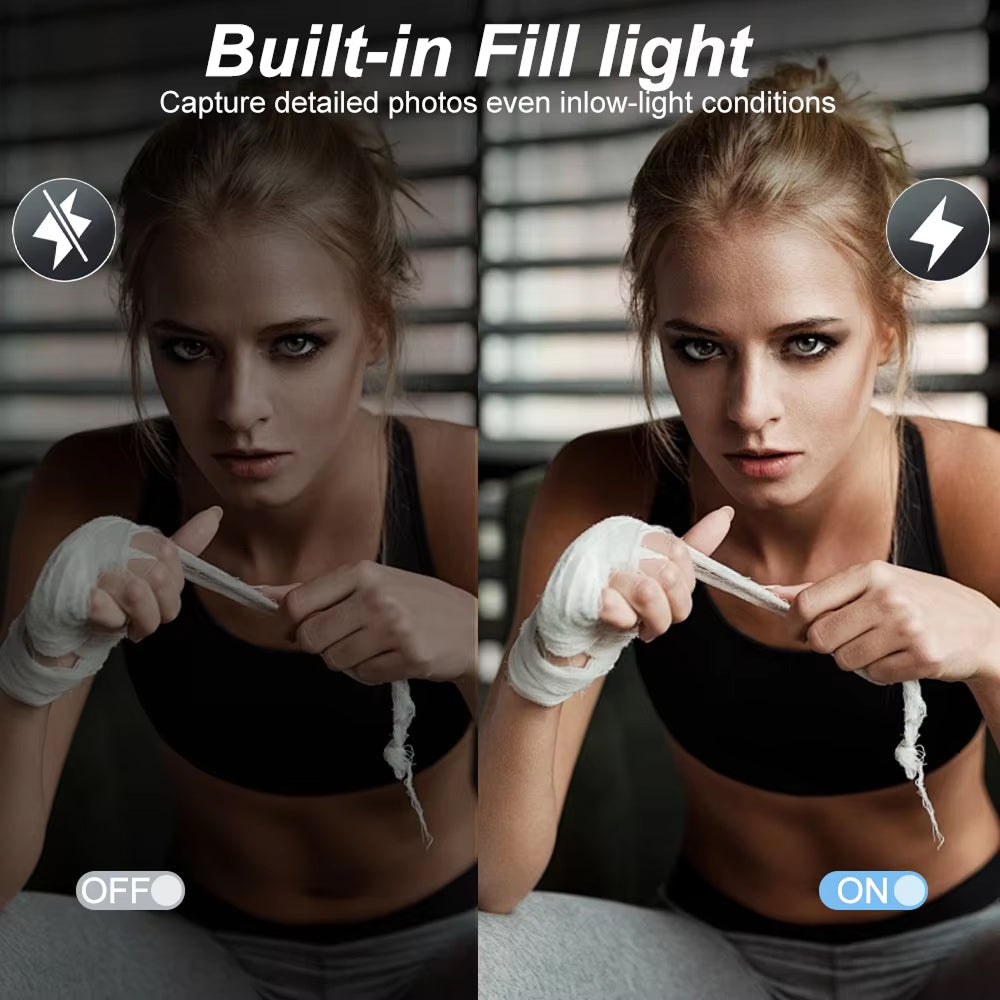Videocamera digitale 4K compatta — schermo ribaltabile, zoom 18x