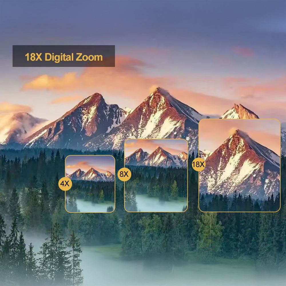 Videocamera digitale 4K compatta — schermo ribaltabile, zoom 18x