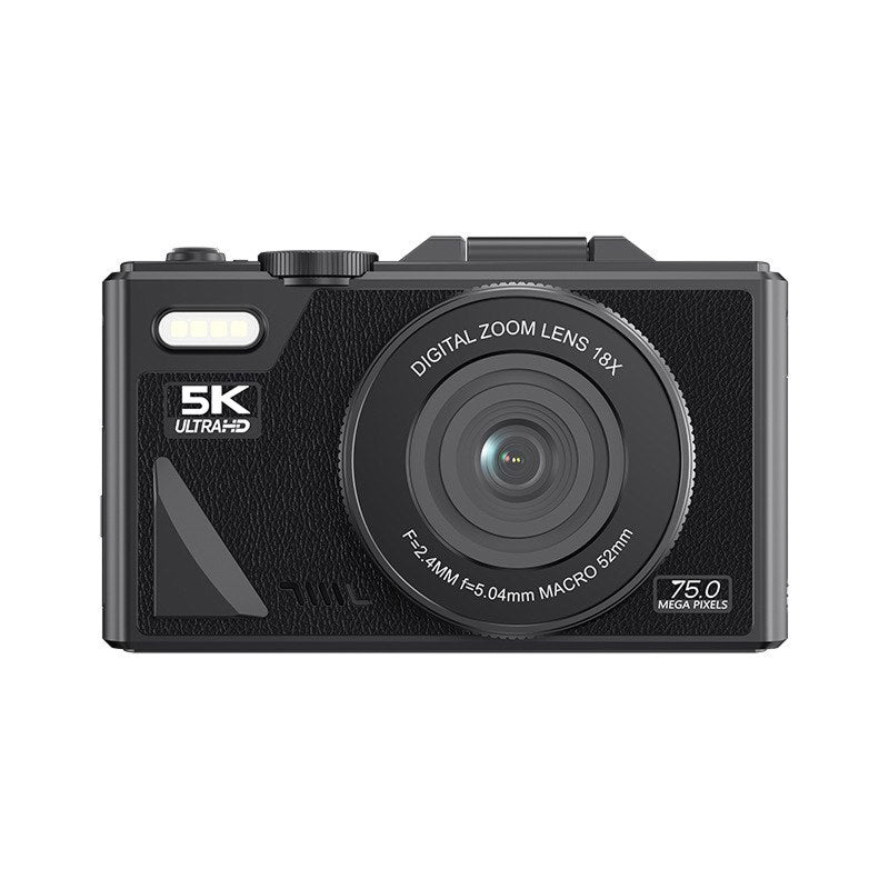 Videocamera digitale 4K compatta — schermo ribaltabile, zoom 18x