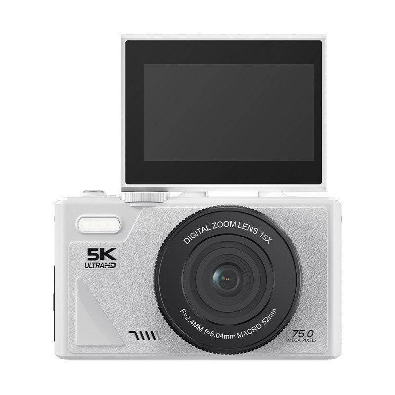 Videocamera digitale 4K compatta — schermo ribaltabile, zoom 18x