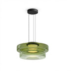 LumenNova Dynamic Pendant Light In Amber Glass For Kitchen