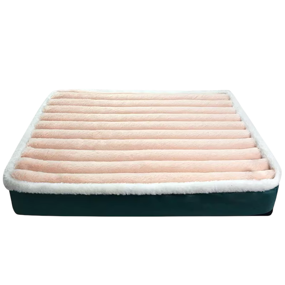 Orthopädisches Hundebett — Eierkartonschaumstoff, waschbarer Bezug, Entlastung der Gelenke