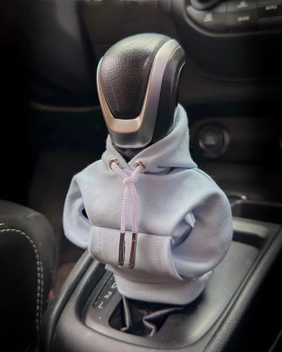 Mini-hoodiehoes voor de versnellingspook, voor handgeschakelde en automatische auto's