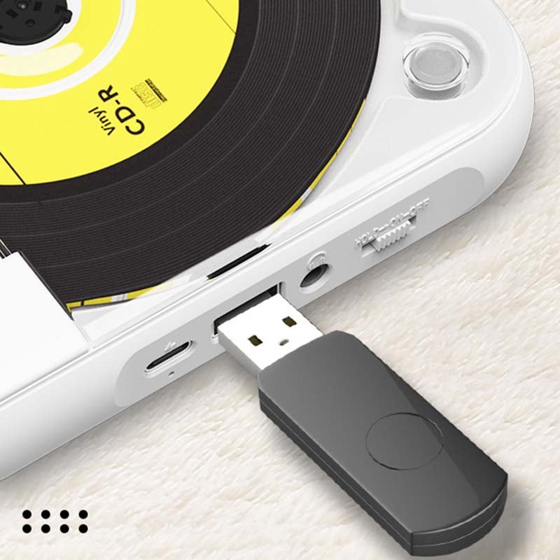 Lettore CD ricaricabile — Bluetooth 5.3, MP3/CD-R, USB-C, 3.5mm