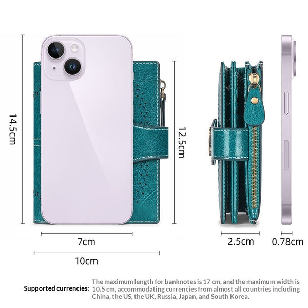 Porte-cartes Anti-vol Multifonction Femme