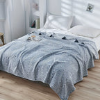 Lightweight Floral Gauze Blanket - Euroselle