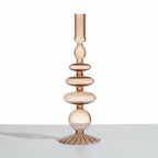Minimalist Glass Candle Holder Vase Decorative Art Piece - Euroselle