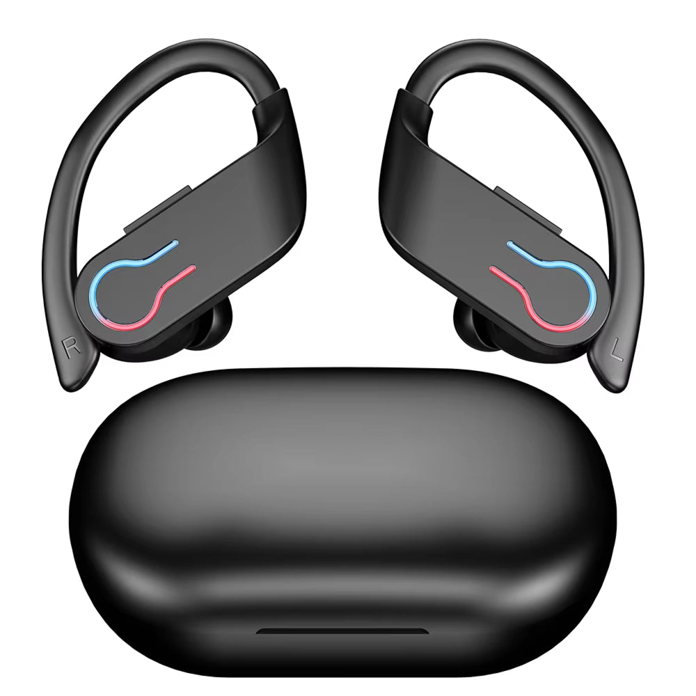 Wireless Ear Hook Earbuds — IPX7, Bluetooth 5.3, 200-Hour Battery