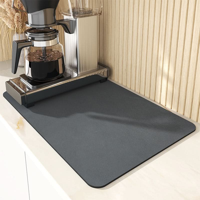 Alfombrilla de cocina estrecha de diatomita AquaSorb — Superficie muy absorbente y de secado rápido