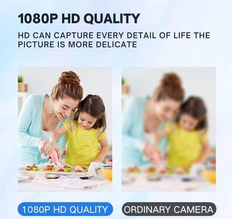1080P Wireless WiFi Security Camera | Weather-Resistant, App-Controlled & Ideal for Indoor and Outdoor Surveillance | Small Closed Circuit Camera | Euroselle