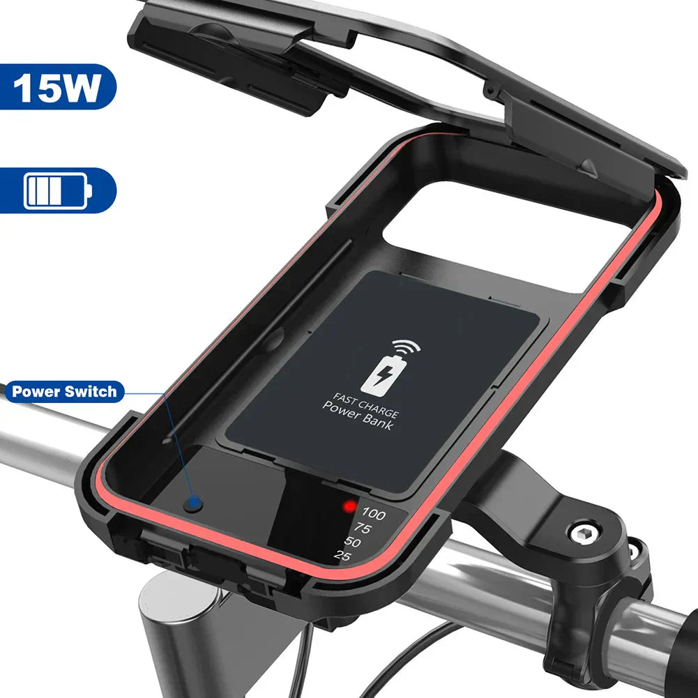 15W Powerbank Waterproof Holder for Bicycle Handlebar | Euroselle