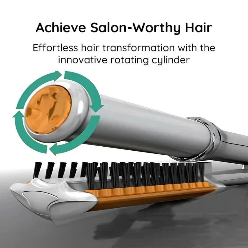 2-in-1 Rotating Hair Brush for Styling and Smoothing | Euroselle