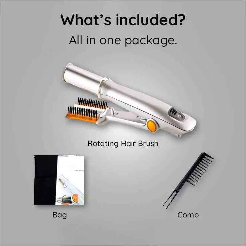 2-in-1 Rotating Hair Brush for Styling and Smoothing | Euroselle