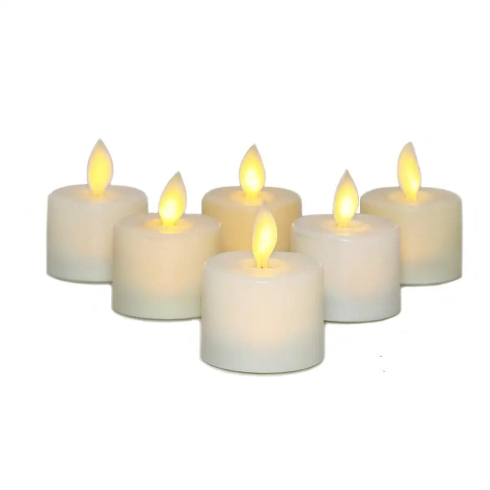 6 Piece Realistic Flameless Candles with Remote Control | Euroselle