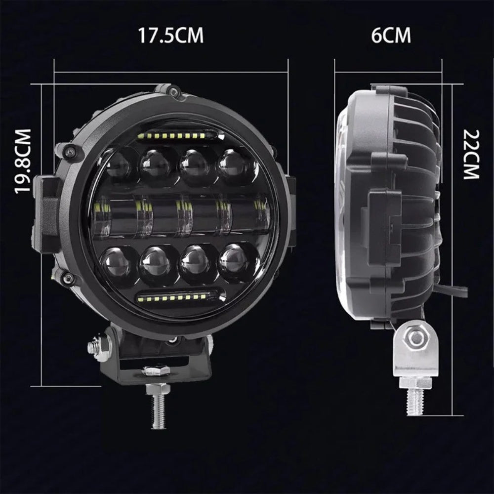 Euroselle 7 英寸汽车及 4x4 越野车 LED 驾驶灯 | Euroselle