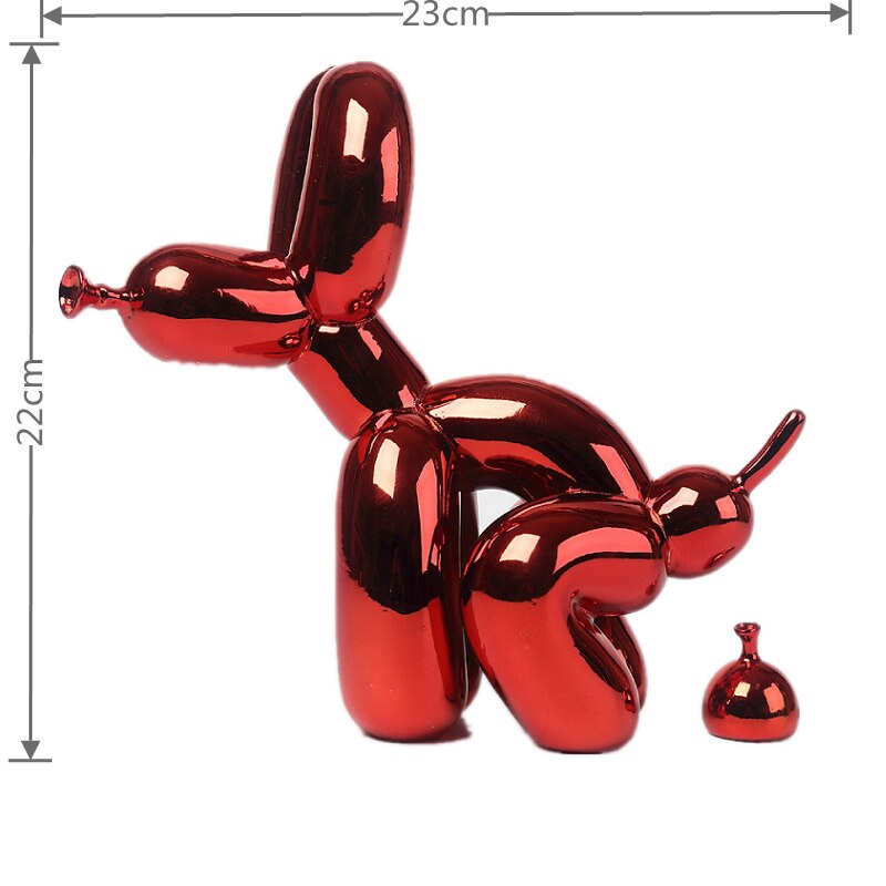Sculptură de câine din rășină, în formă de balon | Euroselle