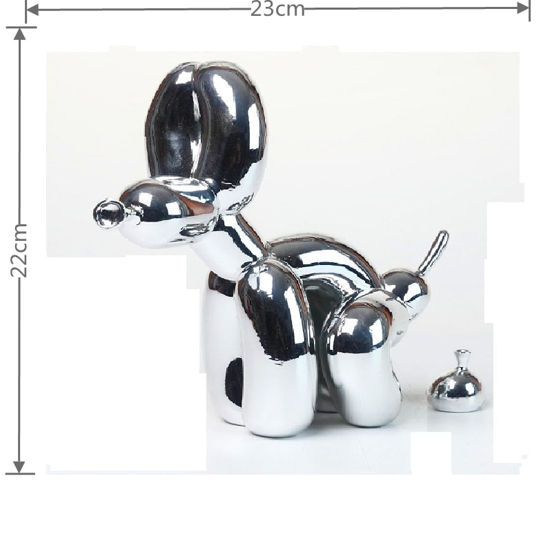 Sculptură de câine din rășină, în formă de balon | Euroselle