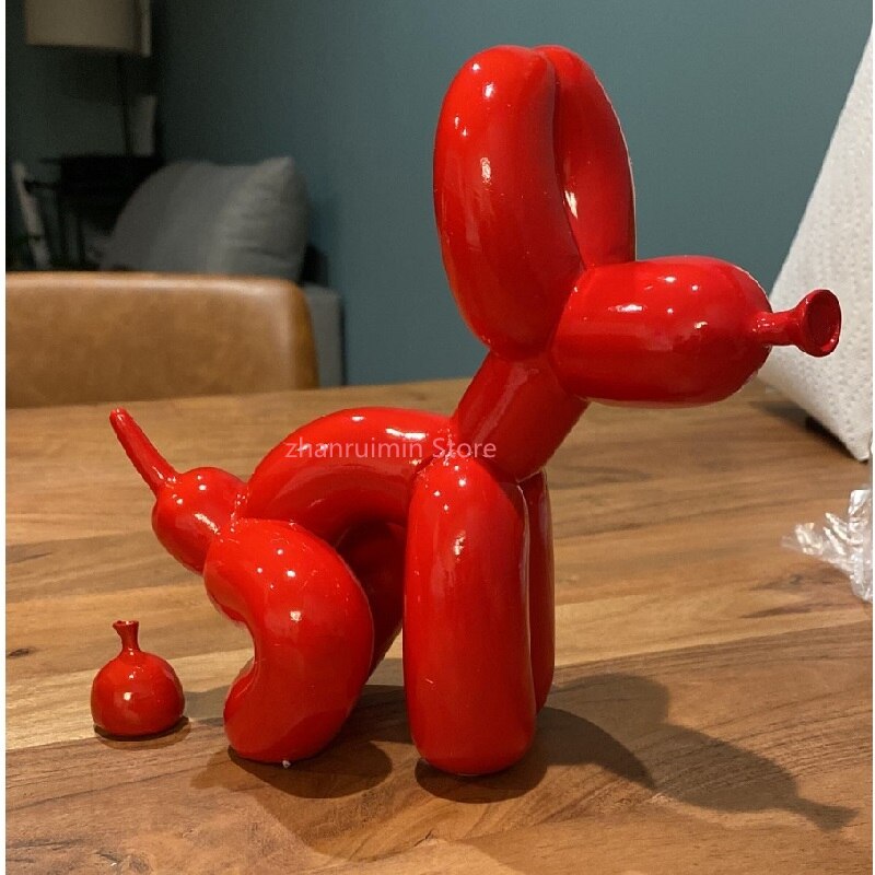 Sculptură de câine din rășină, în formă de balon | Euroselle