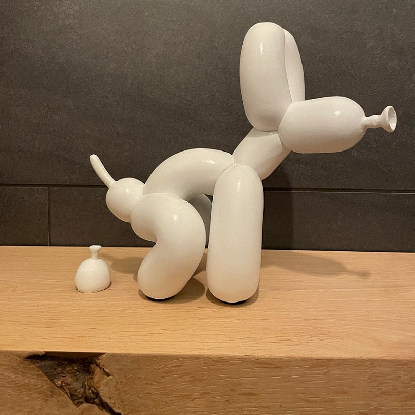 Sculptură de câine din rășină, în formă de balon | Euroselle