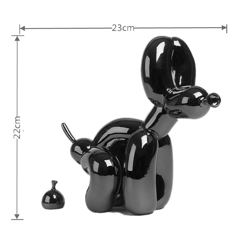 Sculptură de câine din rășină, în formă de balon | Euroselle