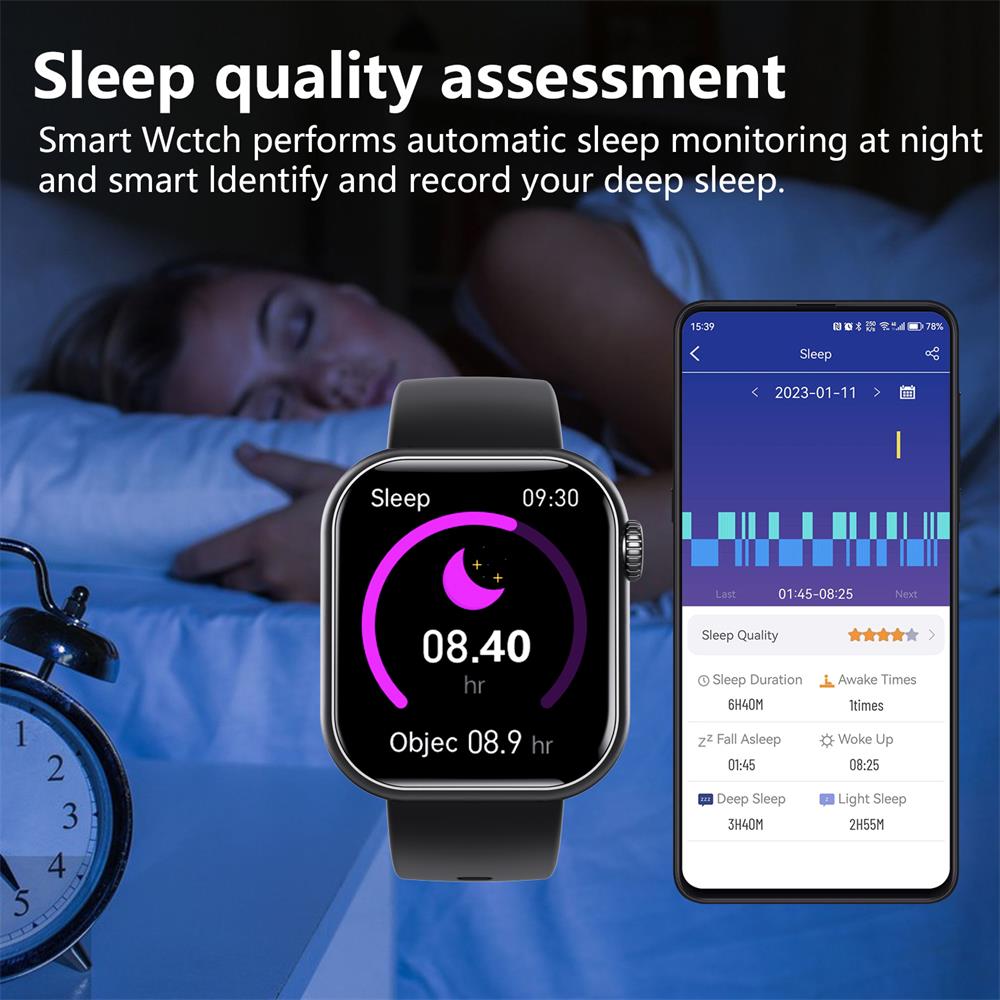 Smartwatch: Blodtryk, iltmætning i blodet, glukosemåler, søvntracker | Euroselle