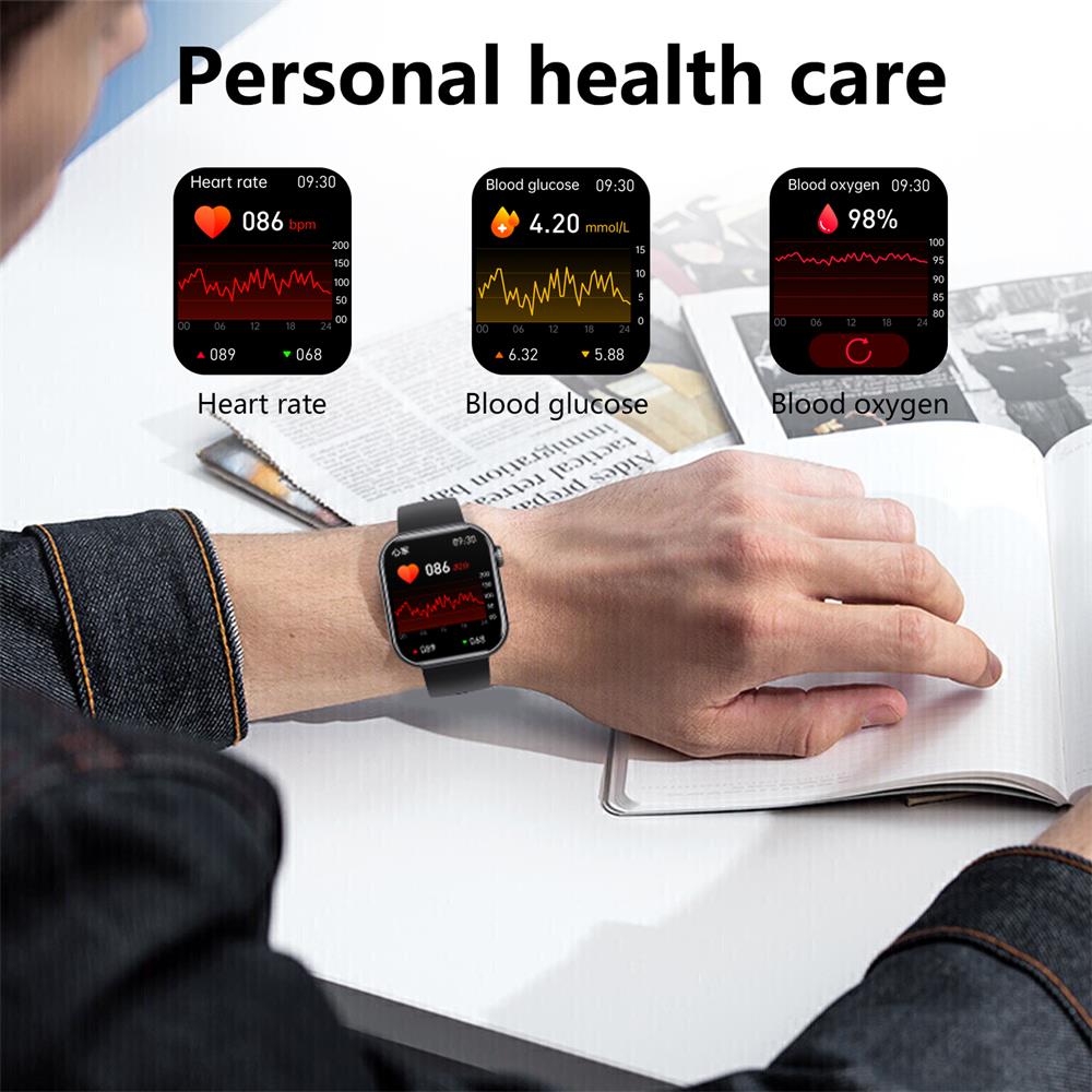 Smartwatch: Blodtryk, iltmætning i blodet, glukosemåler, søvntracker | Euroselle