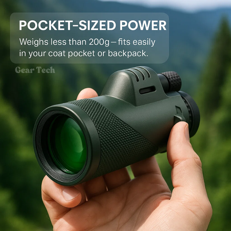 600× Pocket Monocular Telescope — Multi-Coated HD Optics