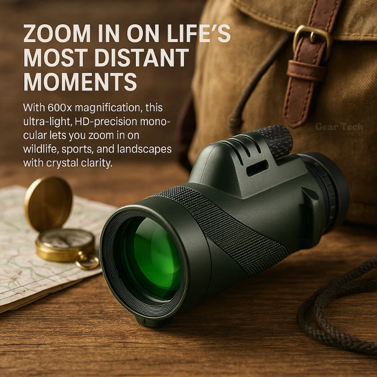 600×-os zsebmonokulár — többrétegű bevonatú HD optika