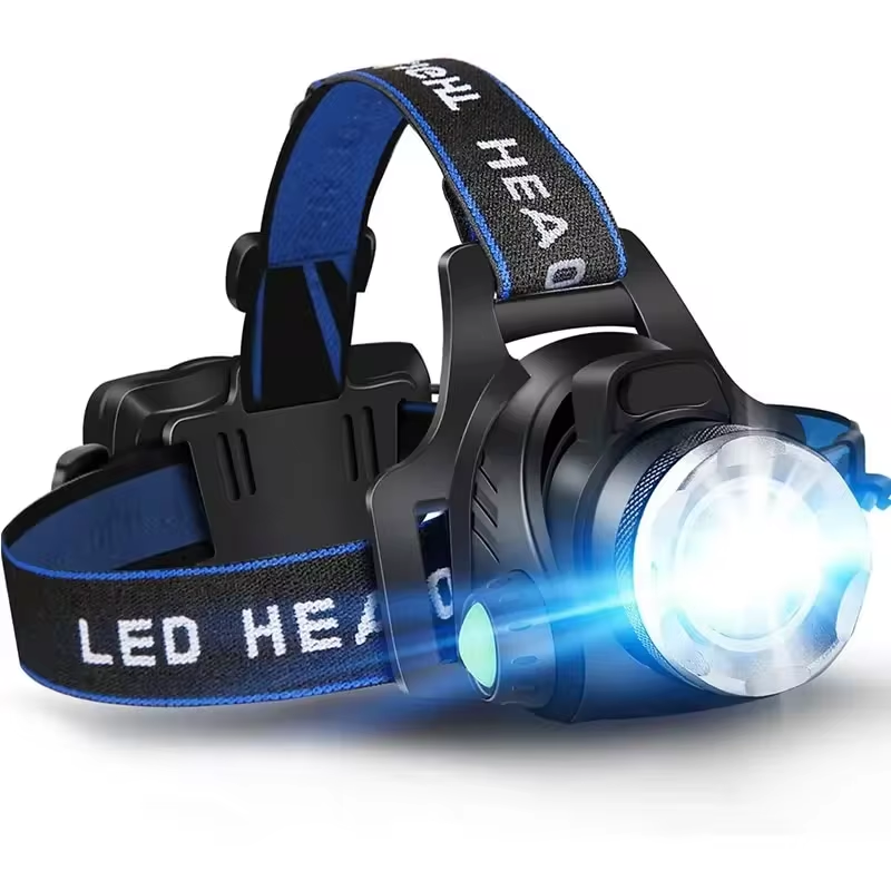 Rechargeable LED Headlamp | Waterproof & Zoomable Light | Euroselle