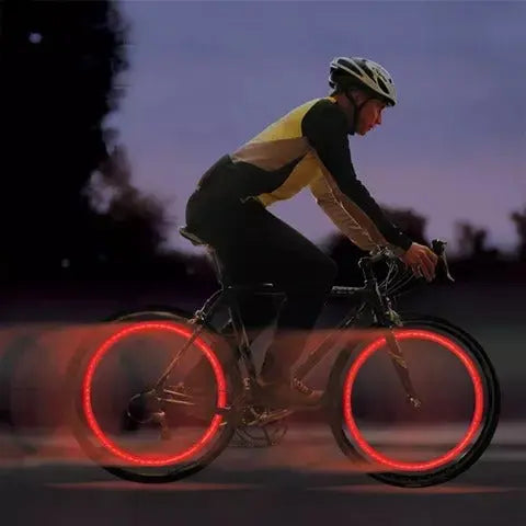 Éclairage de valve de vélo de haute qualité à LED – Parfait pour les sorties nocturnes | Euroselle