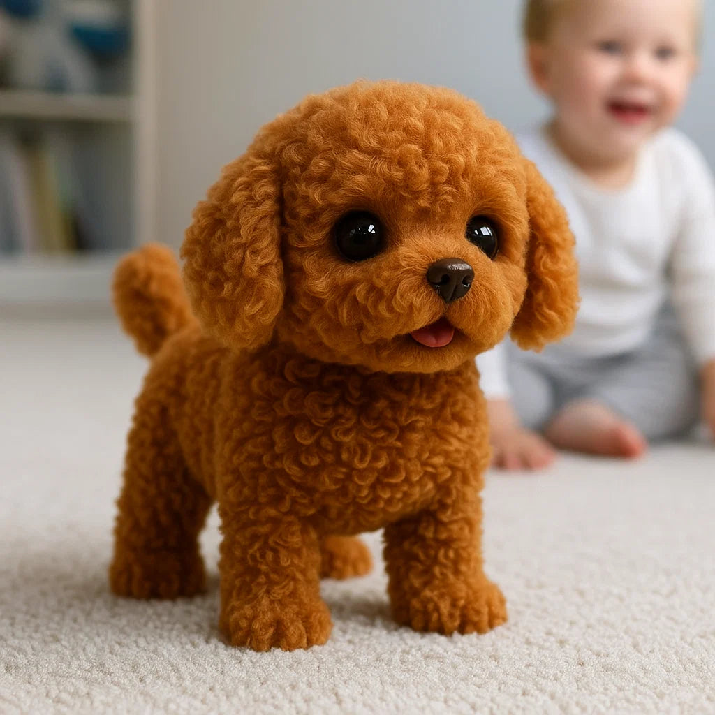 Interactive Plush Puppy - Realistic Stuffed Animal for Children and Adults with Movements and Sounds | Euroselle