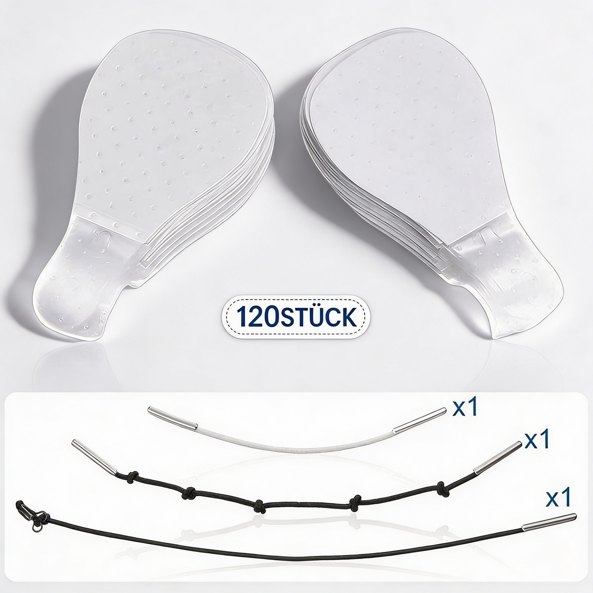 Onzichtbare faceliftpleisters | 120 stuks | Ultr dunne hechttechnologie van 0,02 mm | Waterdicht en hypoallergeen | Mechanische V-vormige lifting | Transparant | Euroselle