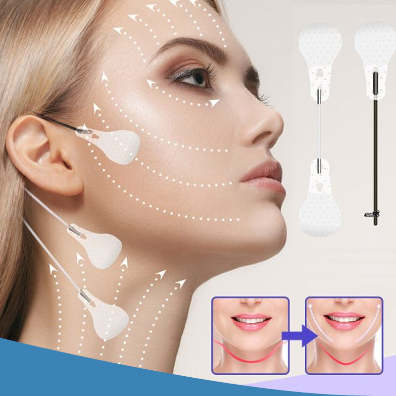 Onzichtbare faceliftpleisters | 120 stuks | Ultr dunne hechttechnologie van 0,02 mm | Waterdicht en hypoallergeen | Mechanische V-vormige lifting | Transparant | Euroselle