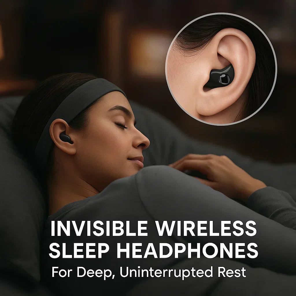 Láthatatlan vezeték nélküli alvófülhallgató | IPX5 vízállóság, Bluetooth 5.3 a kényelmes alváshoz és pihenéshez | Euroselle