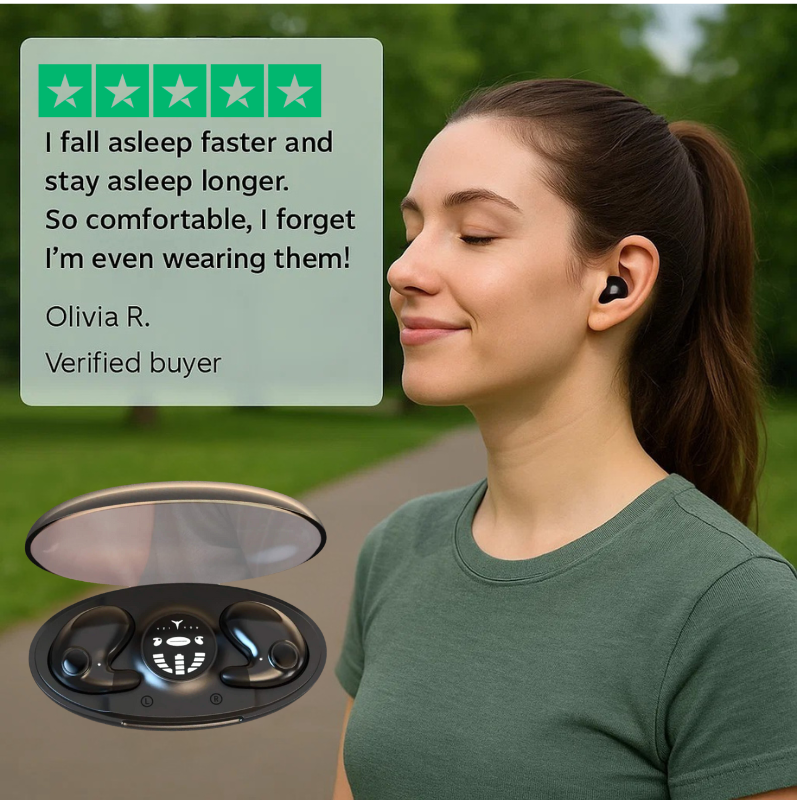 Láthatatlan vezeték nélküli alvófülhallgató | IPX5 vízállóság, Bluetooth 5.3 a kényelmes alváshoz és pihenéshez | Euroselle