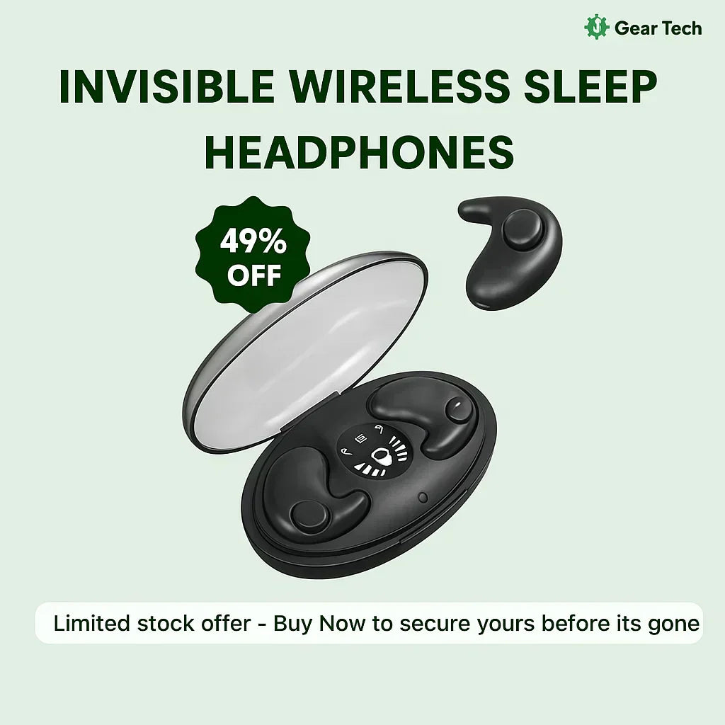 Láthatatlan vezeték nélküli alvófülhallgató | IPX5 vízállóság, Bluetooth 5.3 a kényelmes alváshoz és pihenéshez | Euroselle