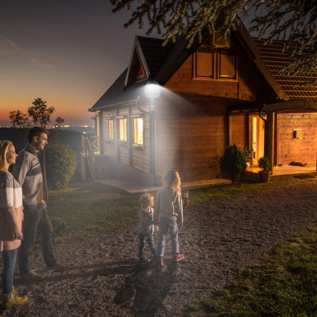 Naświetlacz ścienny LED Kocaso, 144 diody LED z czujnikiem zmierzchu – wodoodporna lampa zewnętrzna IP65 | Euroselle