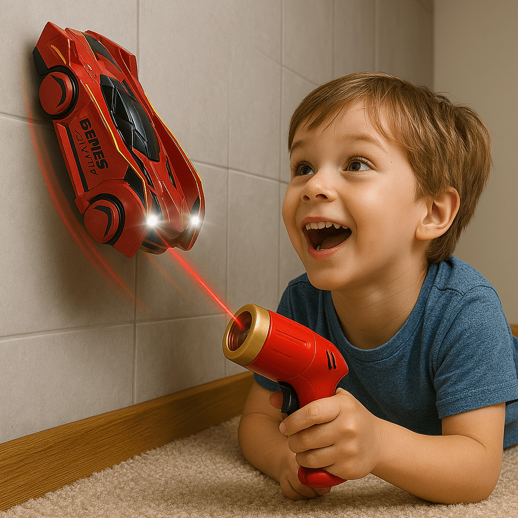 Auto telecomandata per bambini che scala le pareti con controllo laser | Euroselle